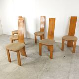 Set of 6 dining chairs by Rob & Dries van den Berghe, 1980s