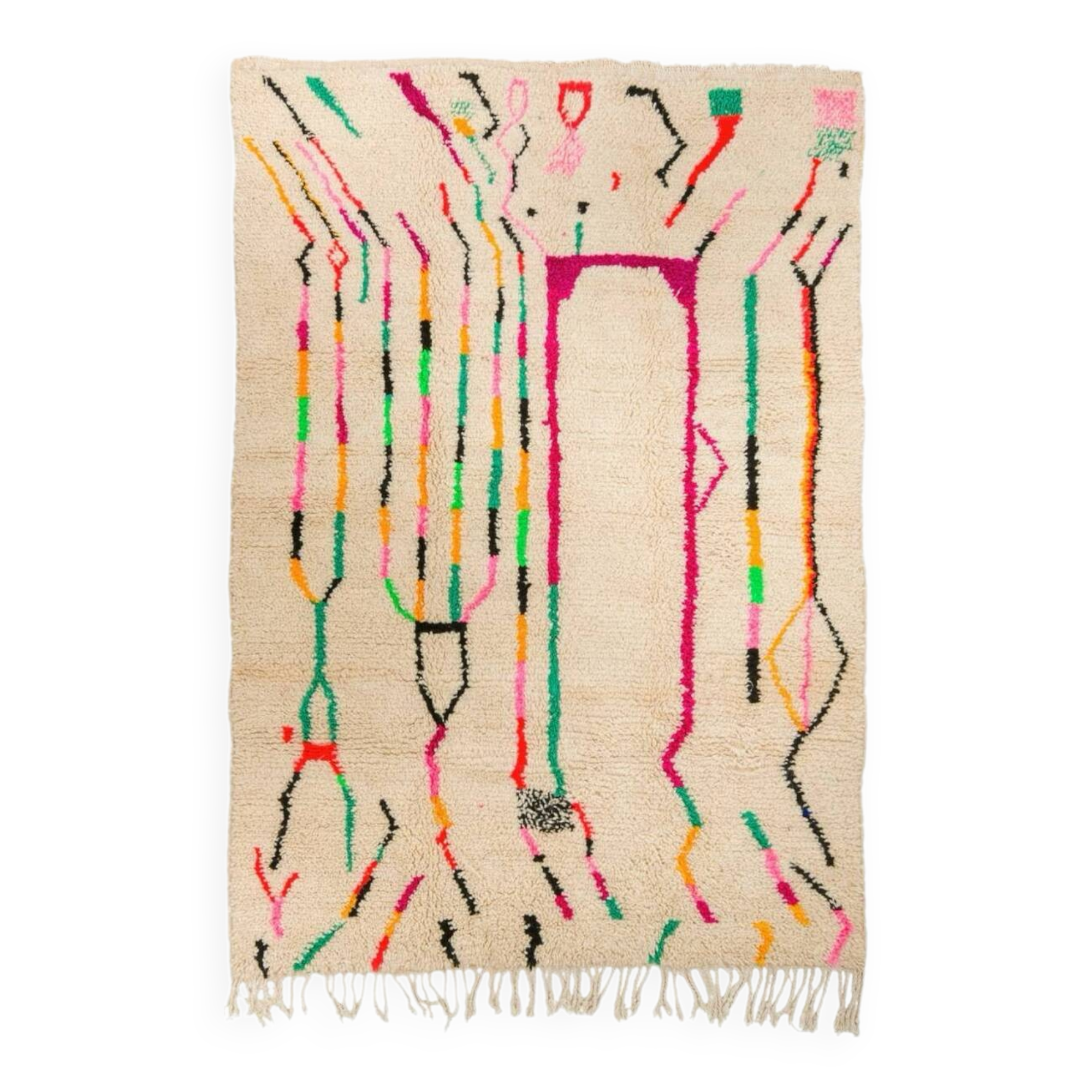 Tapis berbère azilal multicolore