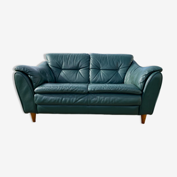 Canapé design cuir vert