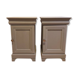 Pair of refurbished bedside tables