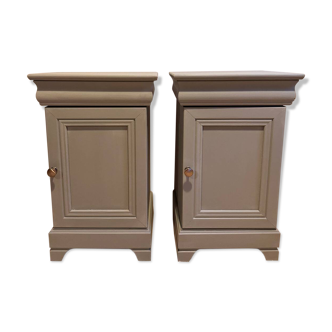 Pair of refurbished bedside tables