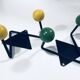 Vintage Coat Racks • Wrought Iron & Wood • 1950