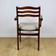 Office chairs vintage beige boucle - set of 3