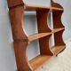 Etagère murale en accolades bois vintage 3 tablettes