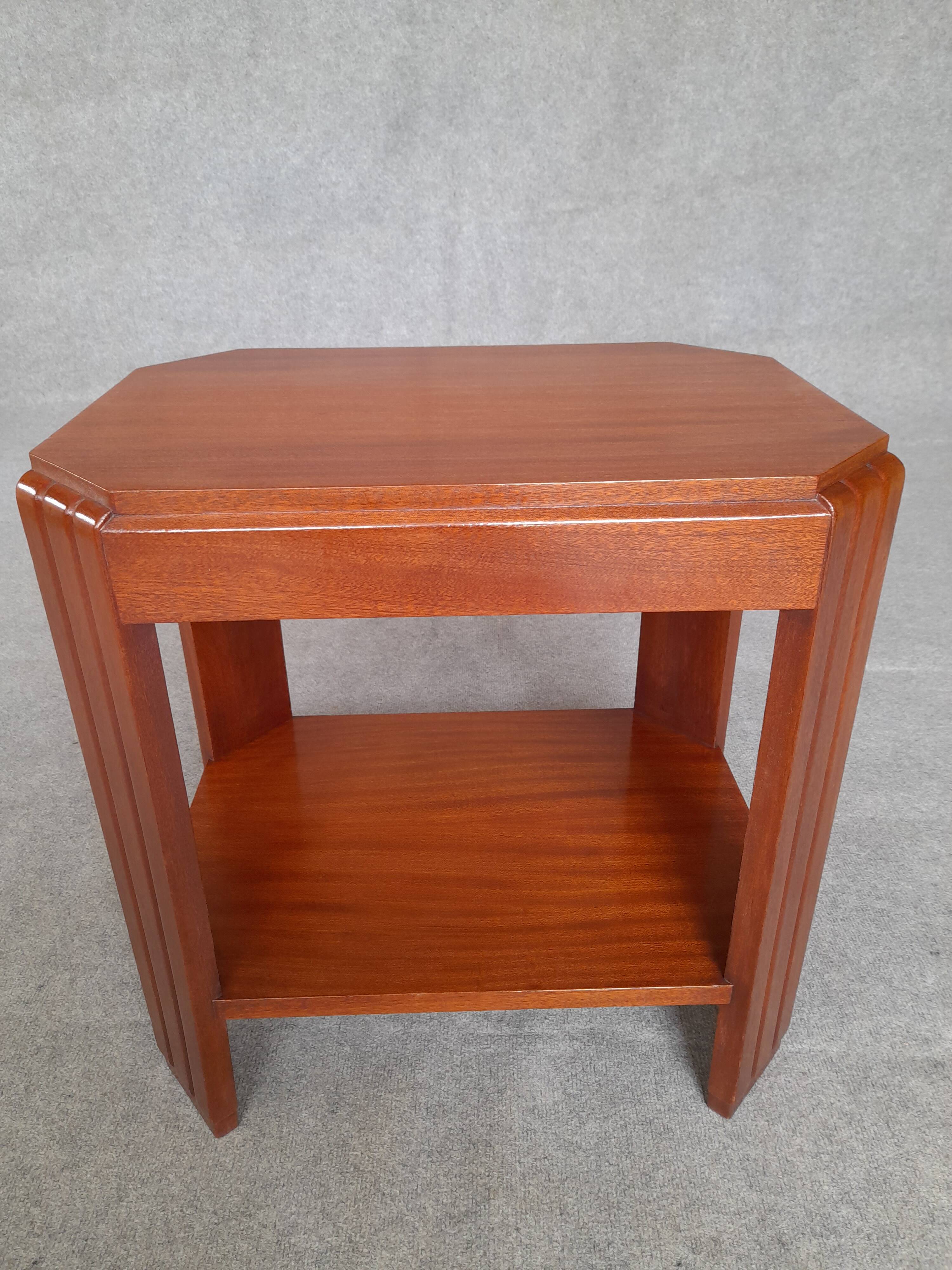 Art Deco mahogany coffee table