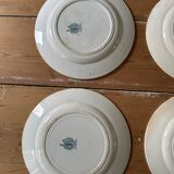 Set of 10 Moulin des loups plates