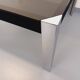 Vintage Italian square dining table by Faleschini for Mariani glass