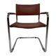 Set of 4 Bauhaus cantilever chairs cognac leather and chrome Design