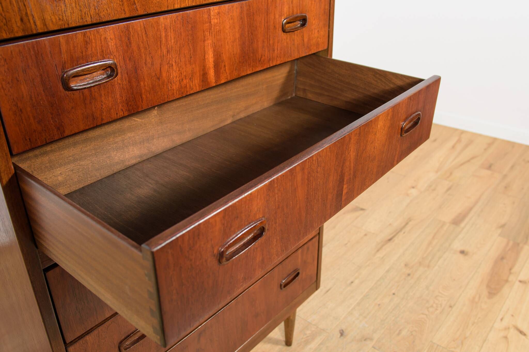 Commode en teck de style Mid-Century, Danemark, années 1960