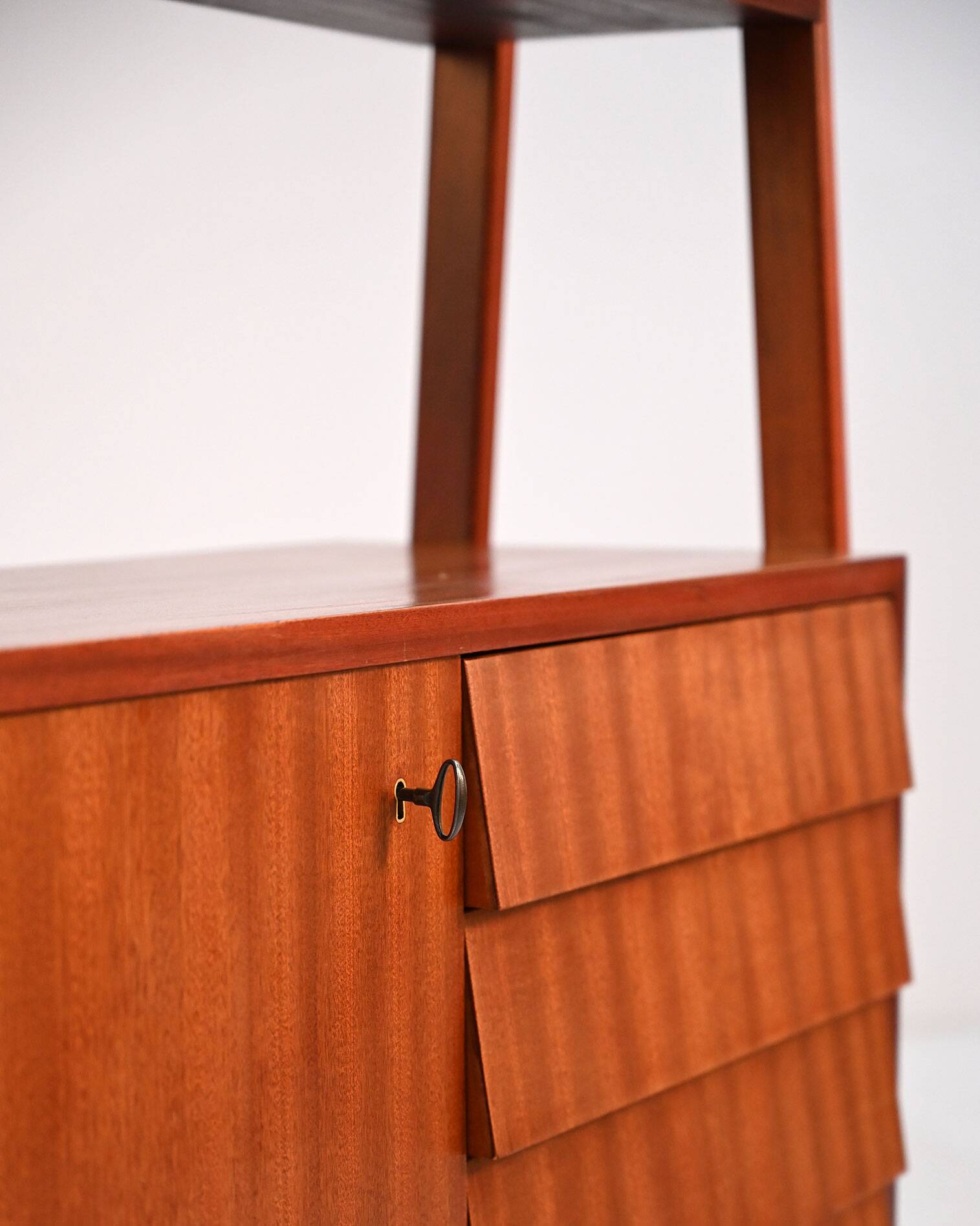 Scandinavian Mahogany Bookcase, 1960s