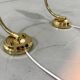 Brass flexible wall lamps, set of 2, 1960’s