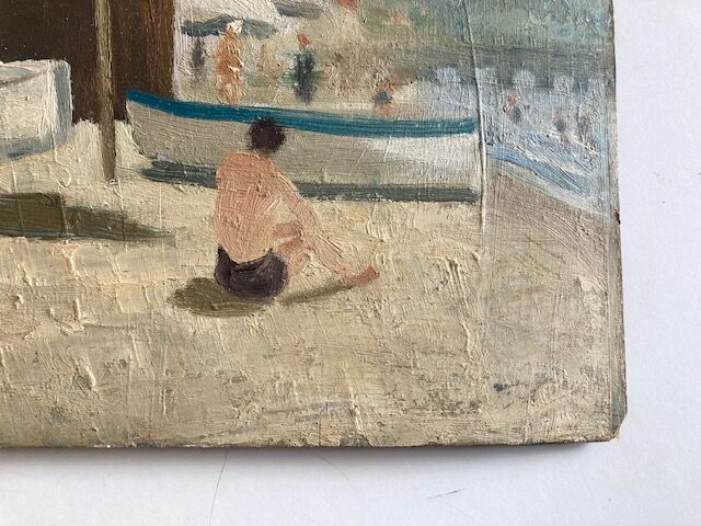 Beach scene 1960 cote d'azur