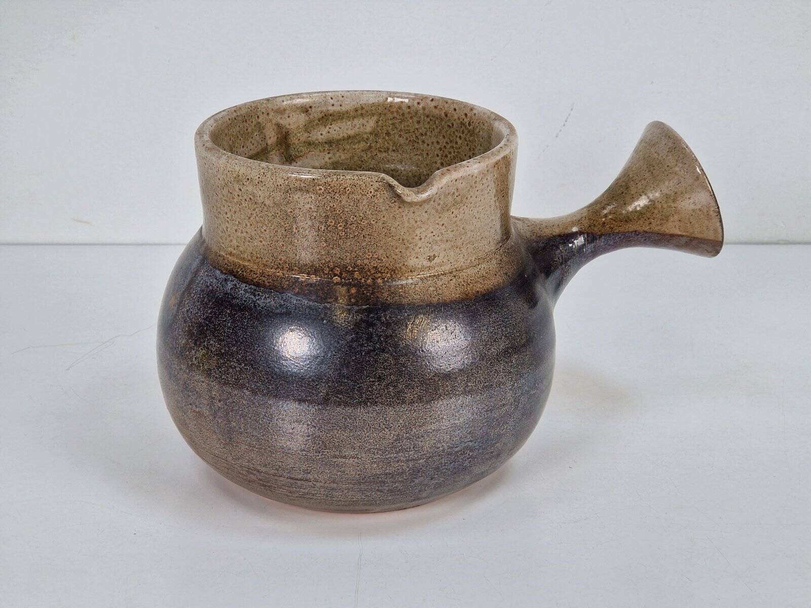Vintage Glazed Sandstone Jug by Roland Zobel for Atelier Les Cycladen, ​​France, 1970s