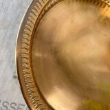 Round brass serving tray