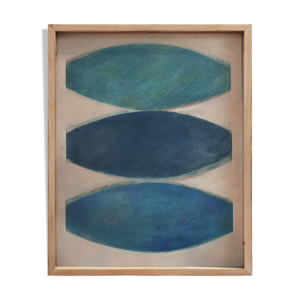 Peinture abstraite sur - bois