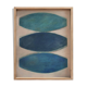 Abstract painting on wood panel signed Eawy