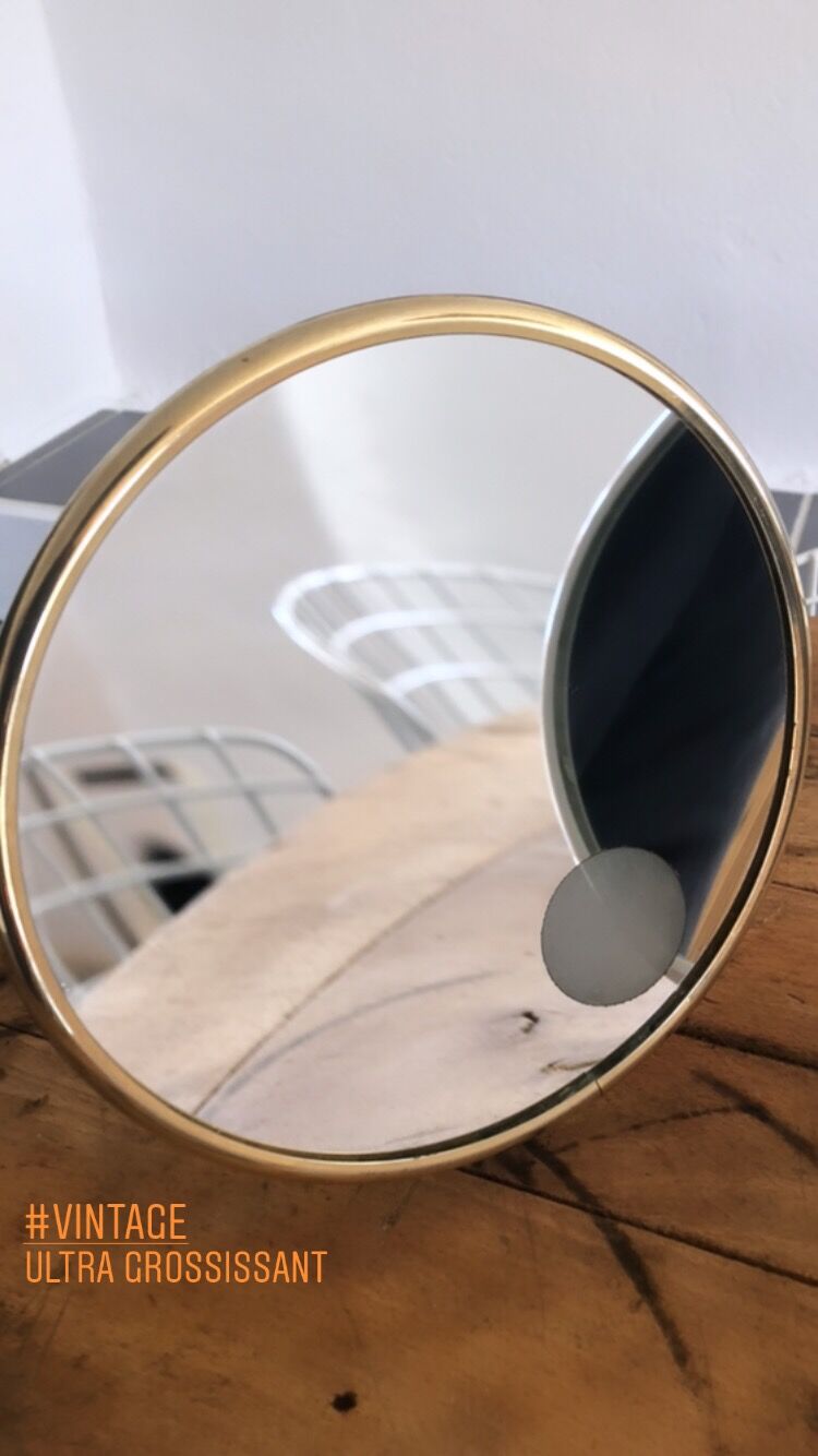 Arpin vintage magnifying mirror