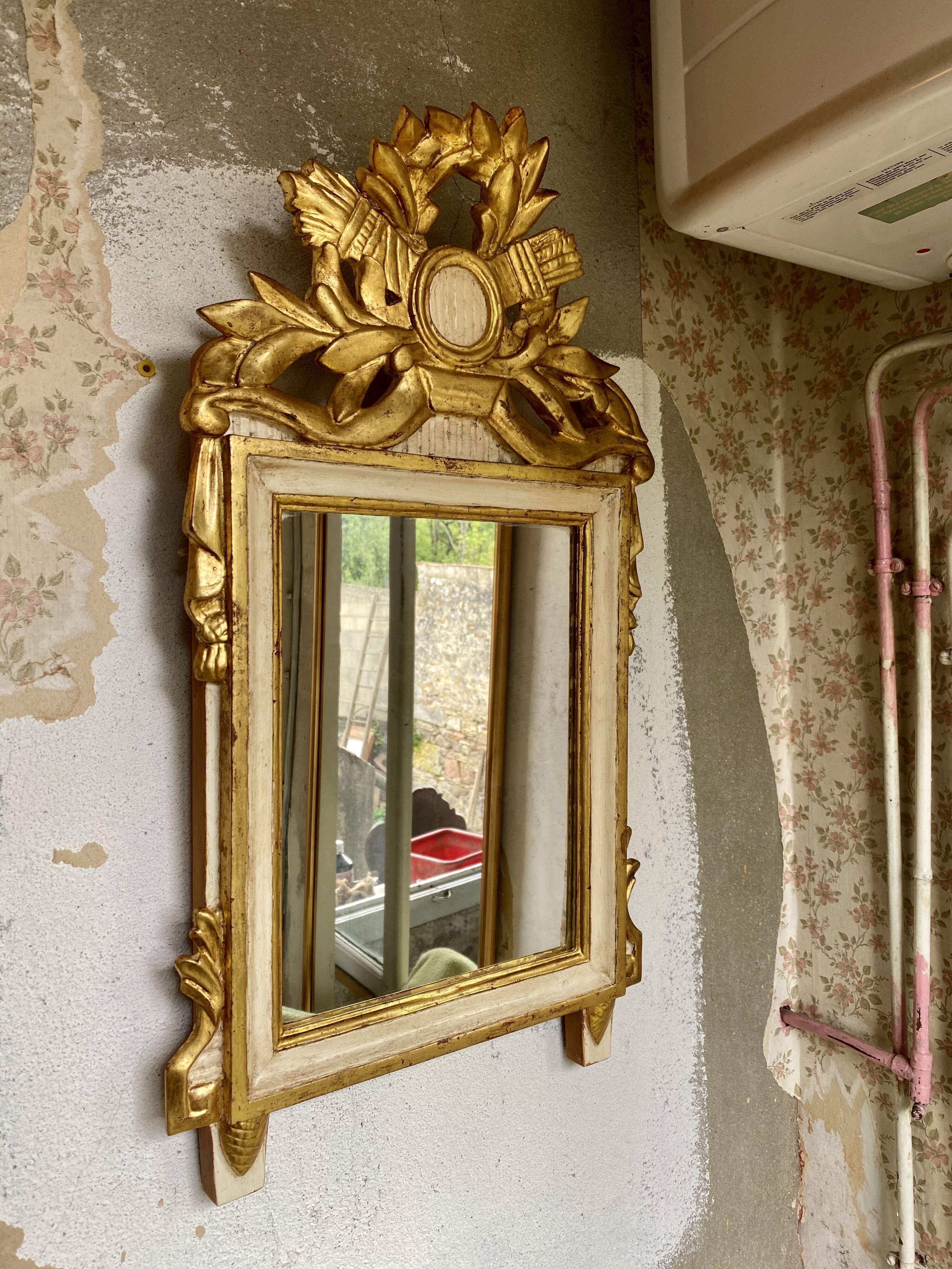 Louis XVI style mirror 65x37cm