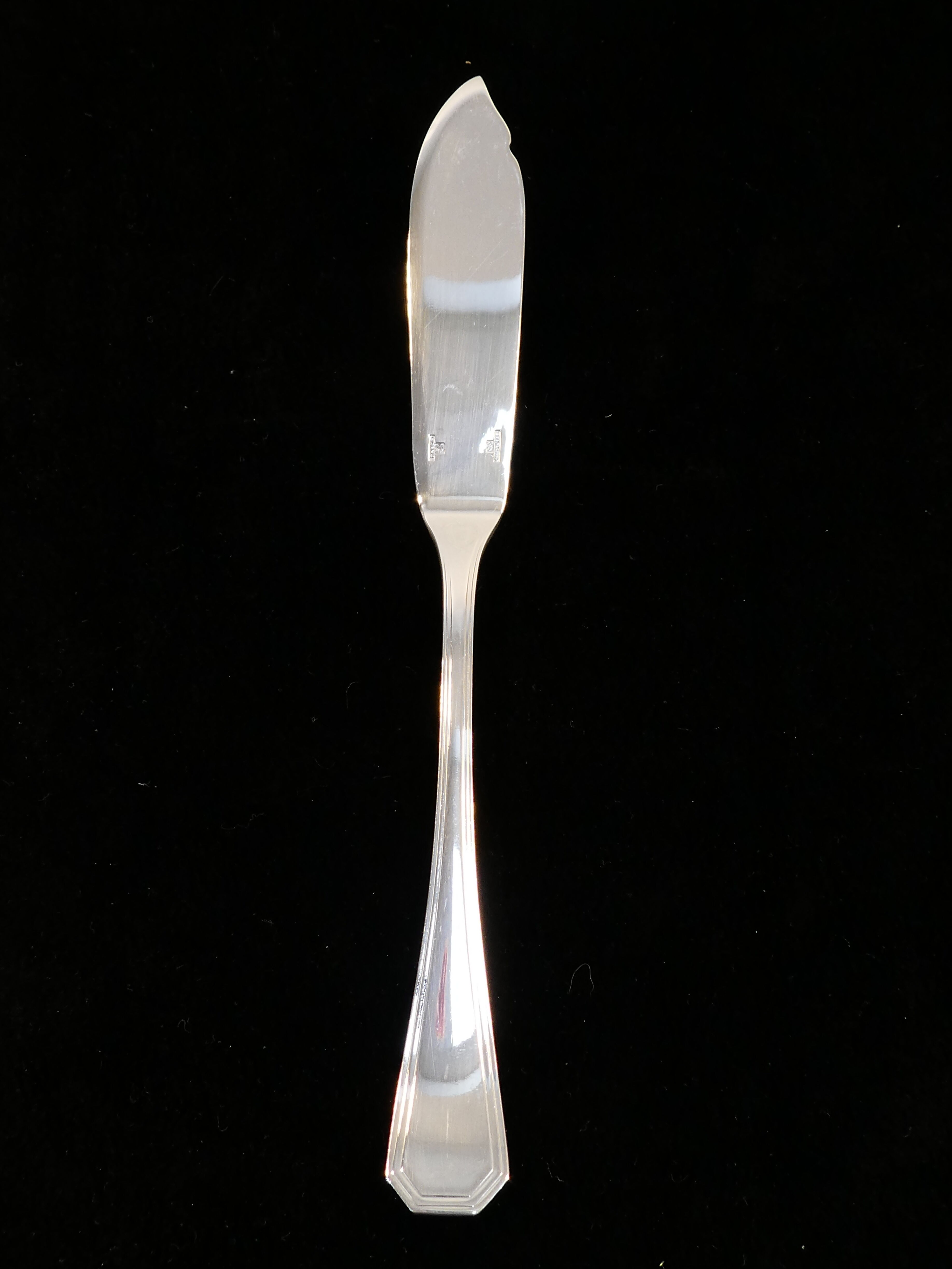 12 couteaux a poisson Christofle art deco modele america par luc lanel