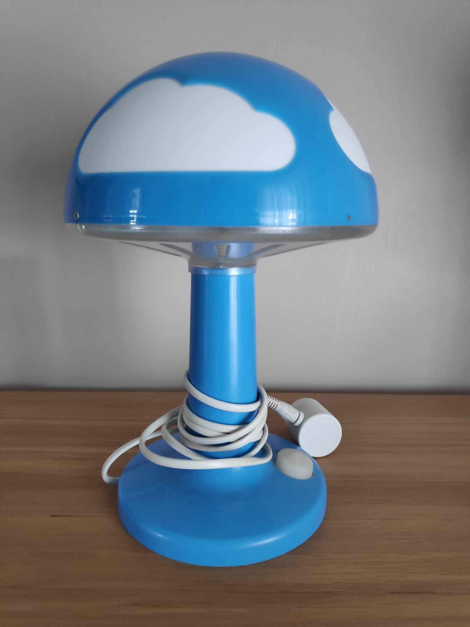 Ikea Skojig blue lamp