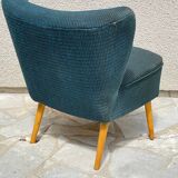 Midnight blue vintage cocktail chair