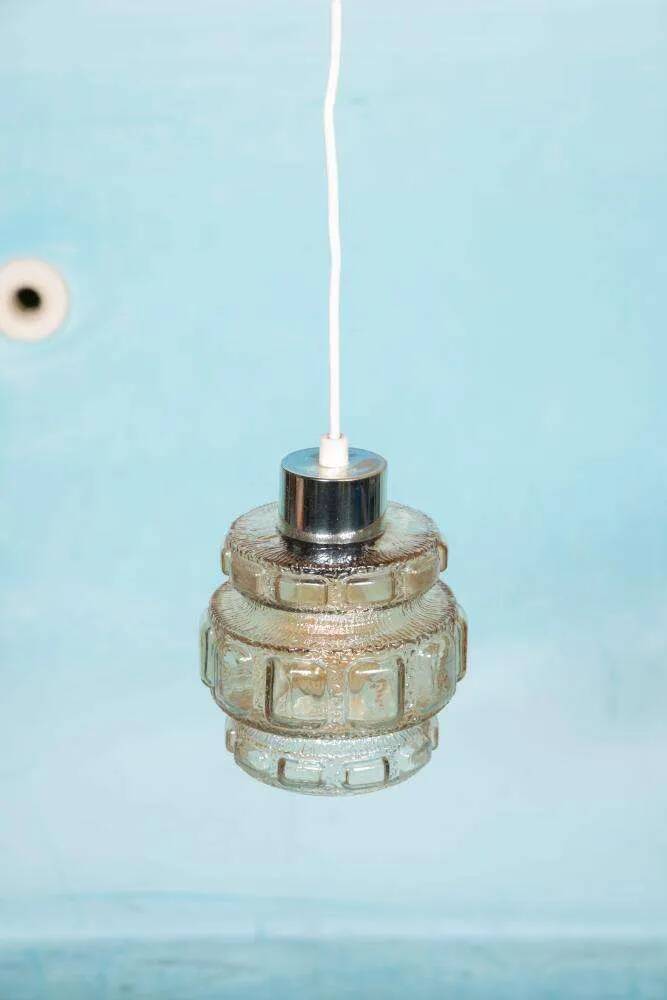 Vintage glass pendant from the 60s/70s, glass pendant from Sweden.