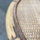 Vintage service dessert in Italian rattan and bamboo by Dal Vera.