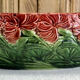 Salad bowl fruit bowl with carnations slurry Sarreguemines XIX