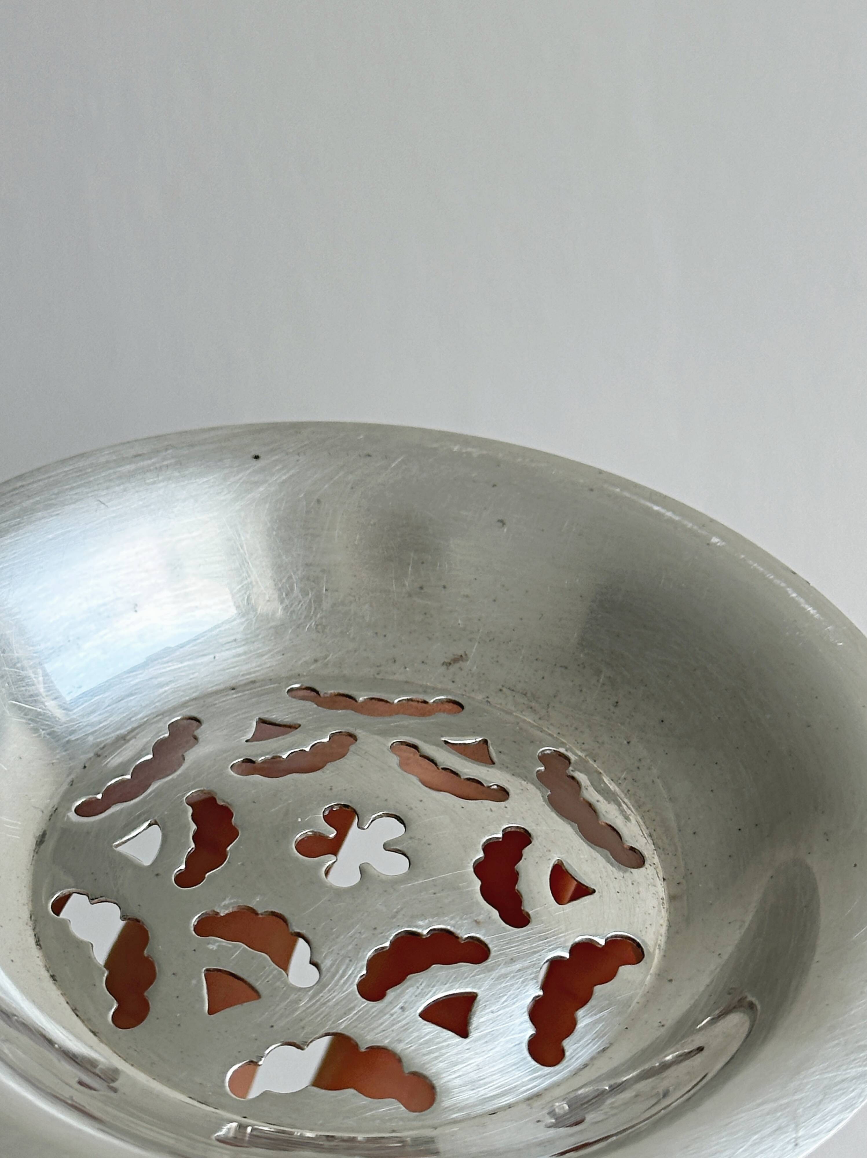 Silver-plated metal butter dish Coquillor