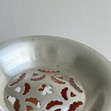 Silver-plated metal butter dish Coquillor