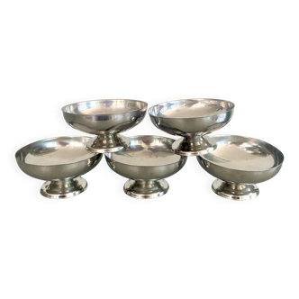 Stainless steel ice cream cup set