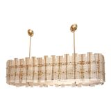 Modern Gold Murano Glass “Tropical” Chandelier by Simoeng, Italy