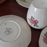 Tasses et assiettes dessert Anglaises Royal Tudor