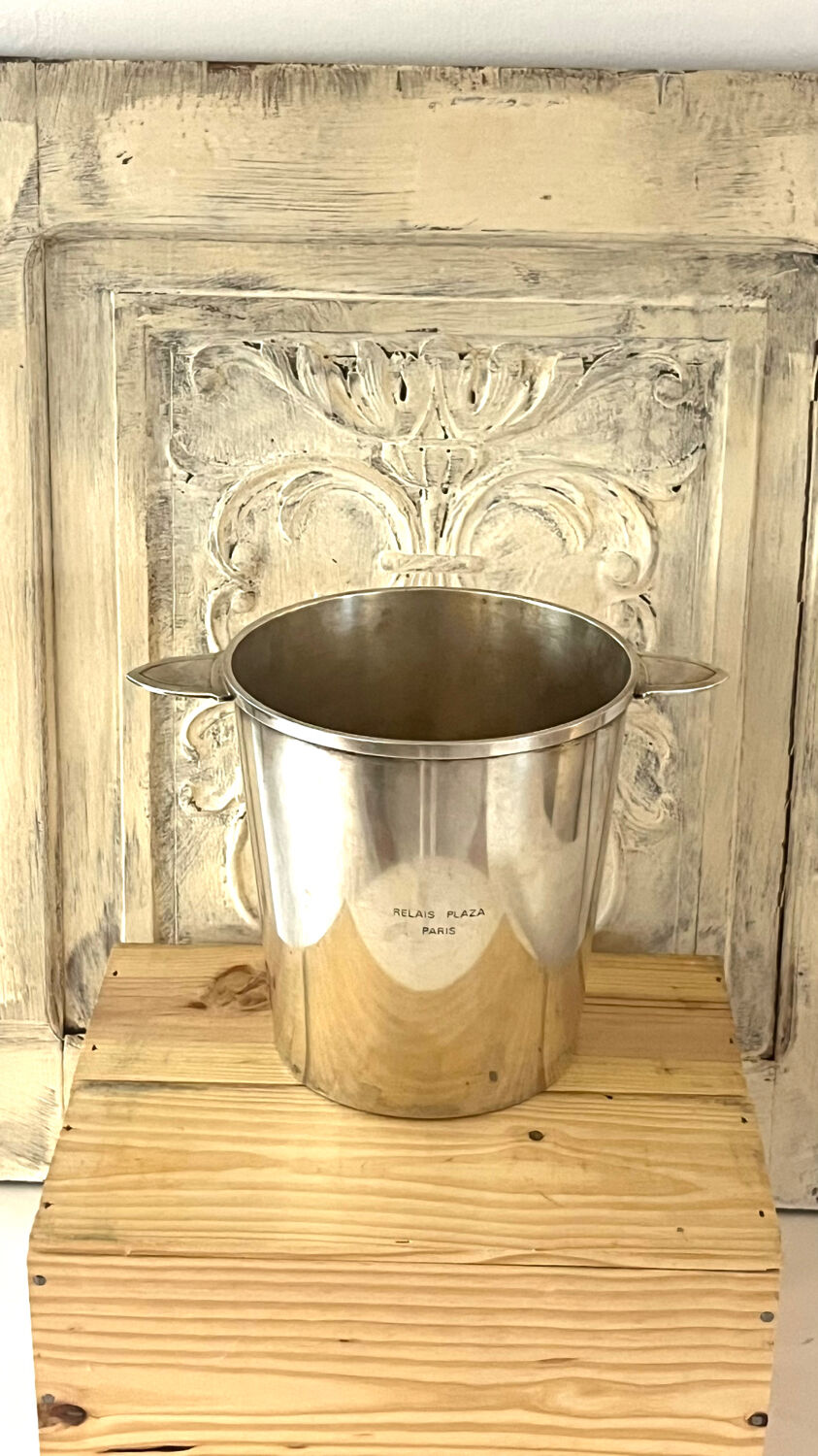 Rare Christofle Silver-Plated Champagne Bucket – Relais Plaza Paris