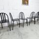 Set of 6 "202" model chairs by Robert Mallet Stevens 1980