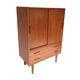 Vintage Danish Scandinavian chest of drawers, sliding doors and drawers