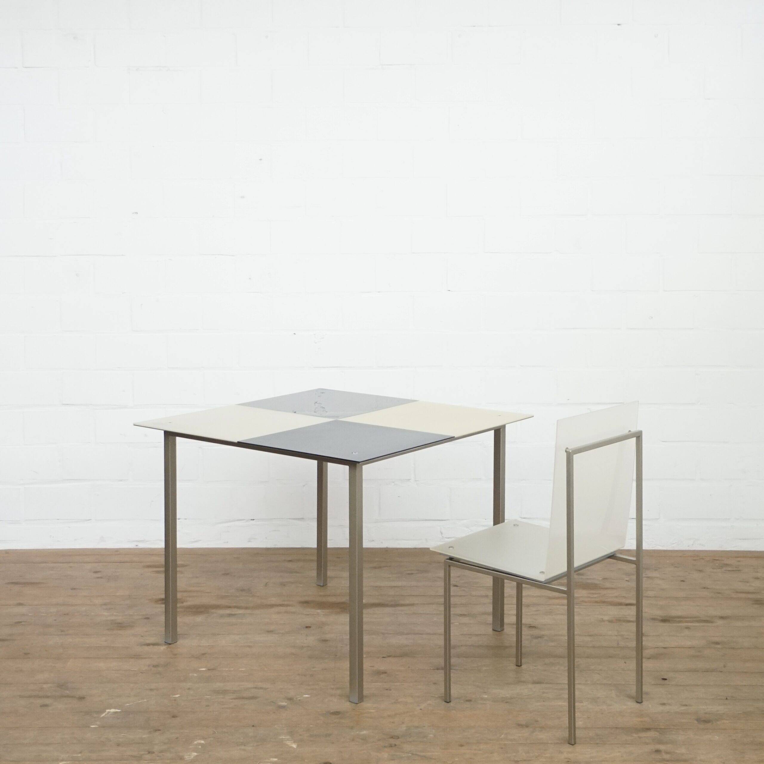 Table/bureau et chaise italiennes postmodernes pour Alias