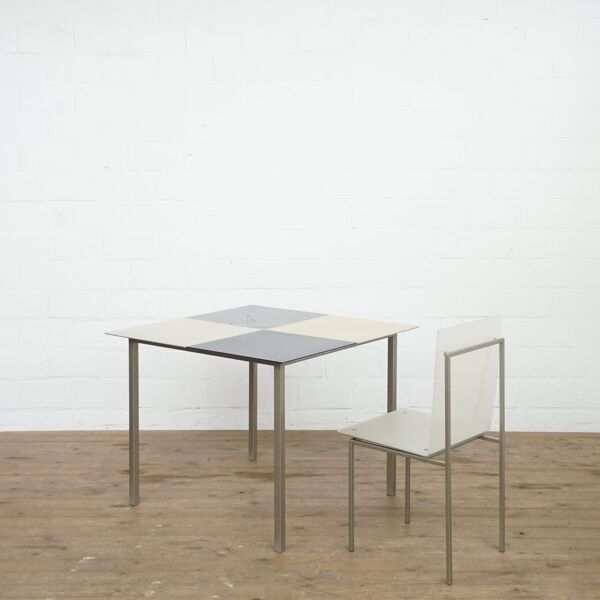 Table/bureau et chaise italiennes postmodernes pour Alias