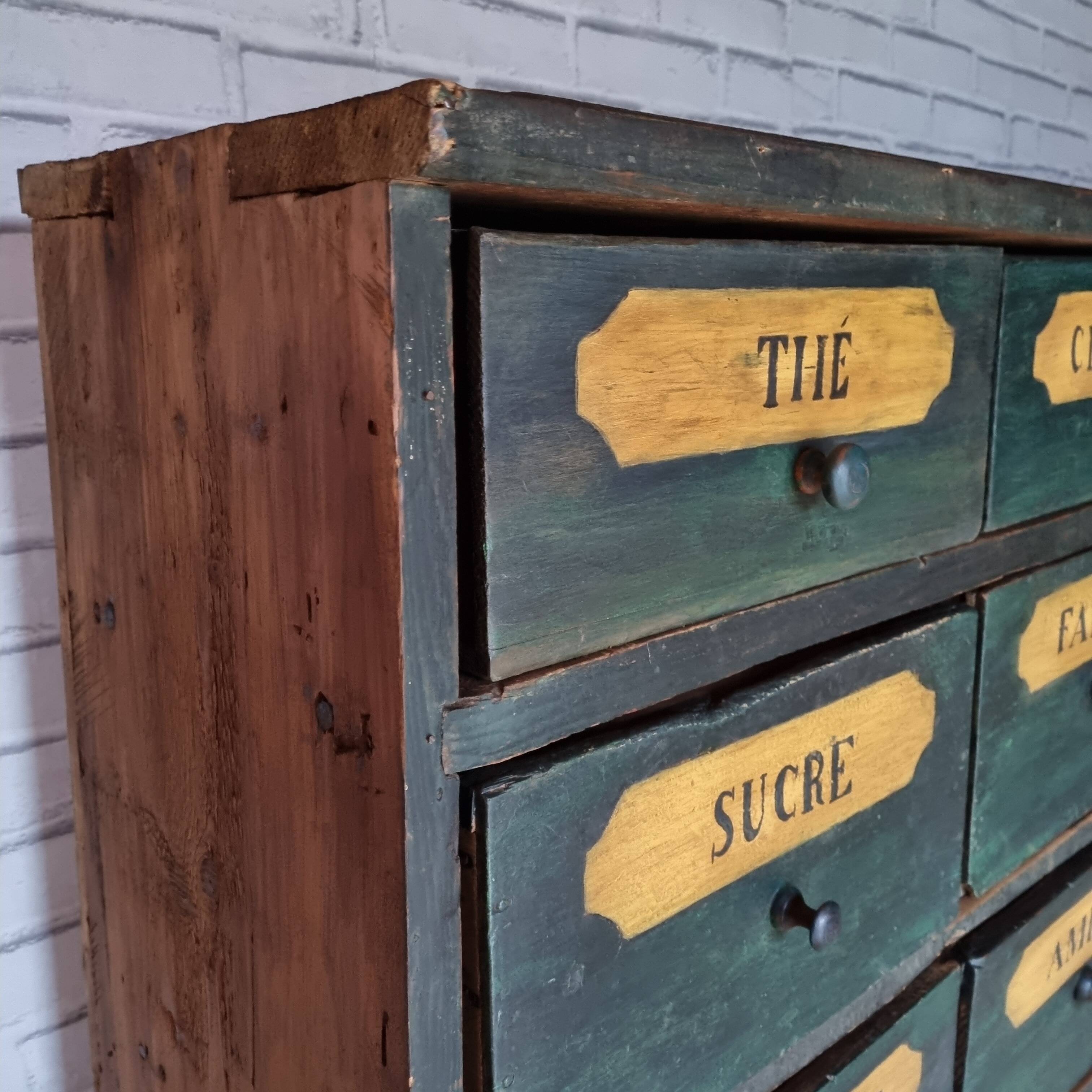 19th century mountain grocery cabinet