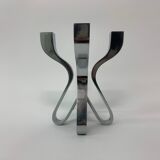 A chromed metal candle-holder "Chorus", design Karim Rashid, executed by Umbra / USA 2002
