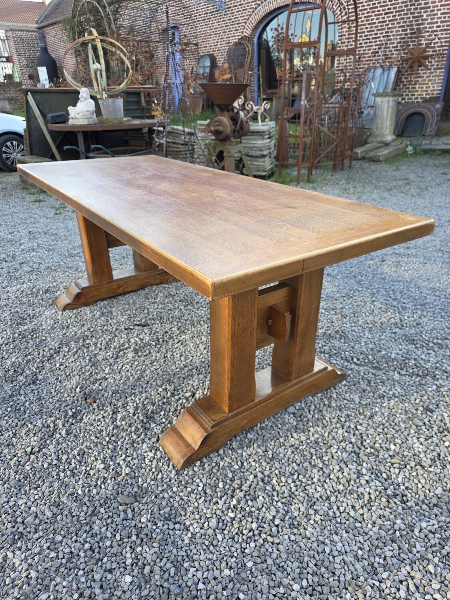 Oak farmhouse table