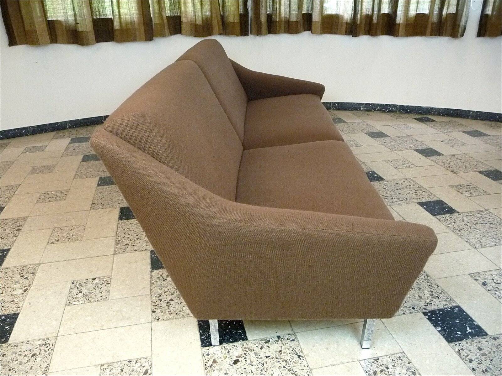 Modernist 4-seater sofa by Eddie Harlis for Hans Kaufeld, West-Germany 1958