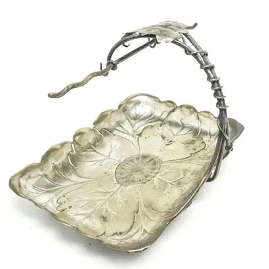 Fruit bowl, Art Nouveau, silver-plated brass, WMF, Germany, early 20th century