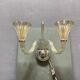 Set of 3 Murano Glass Barovier Sconces 