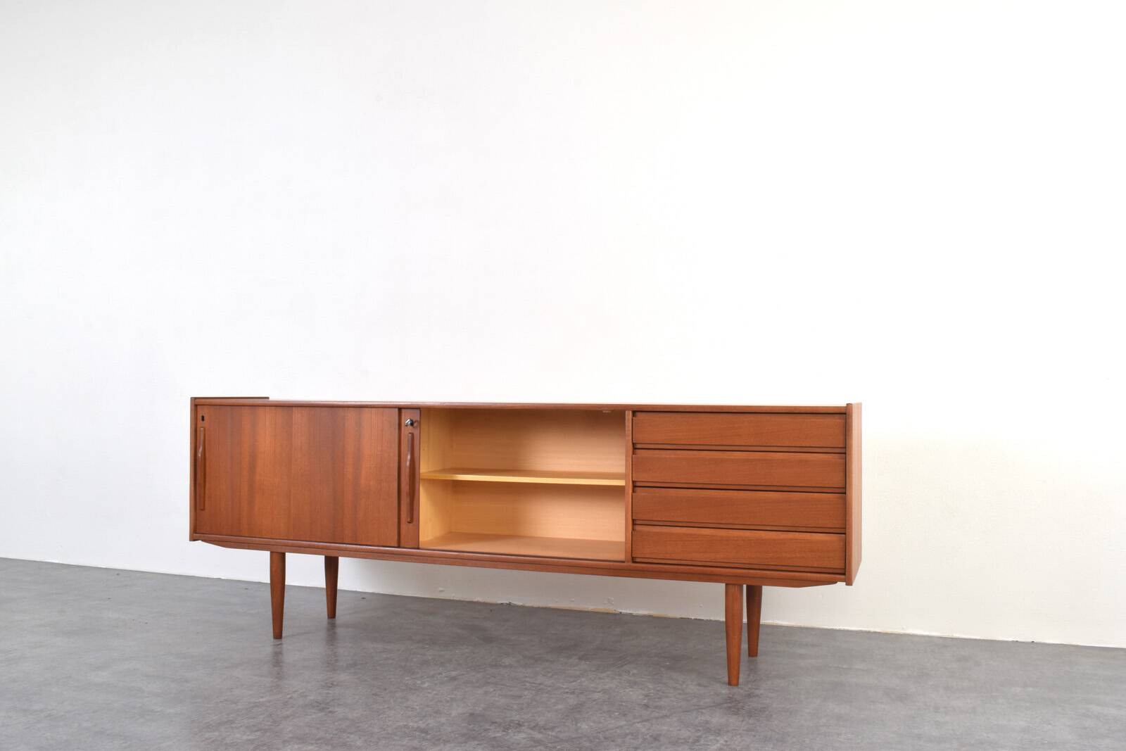 Mid-Century Danish Teak Sideboard, 1960s.