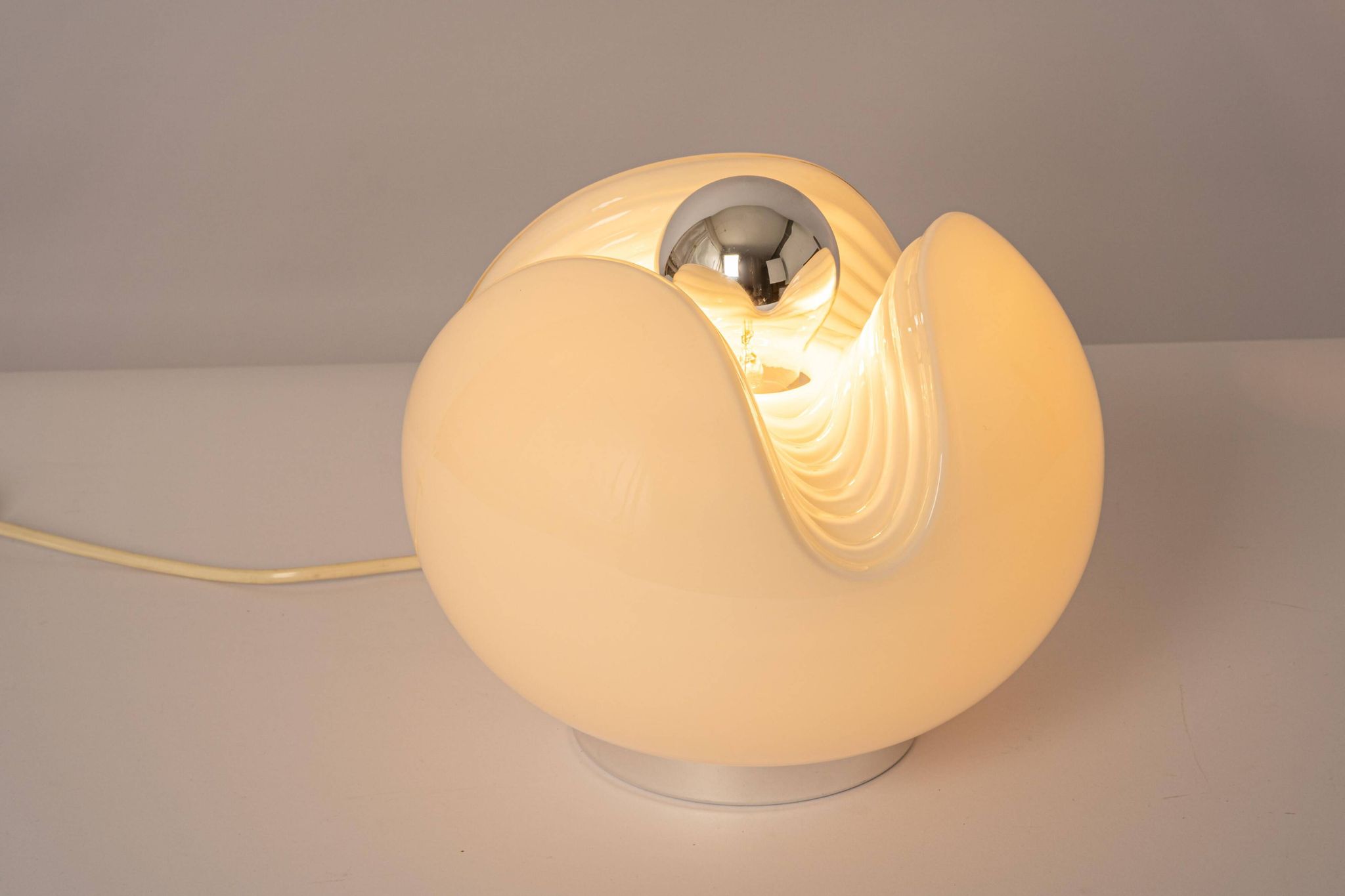 Glass Table Lamp by Koch & Lowy for Peill & Putzler, Germany, 1970s