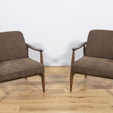 GFM-87 Armchairs by Juliusz Kedziorek for Gościcińskie Furniture, 1960s, Set of 2