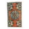 Small Vintage Turkish Rug 89x52 cm, Short Runner, Tribal, Shabby, Mini Carpet