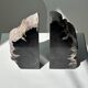 Black petrified wood bookend H17 L17 P6