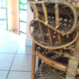 Emmanuelle Peacock vintage armchair 70